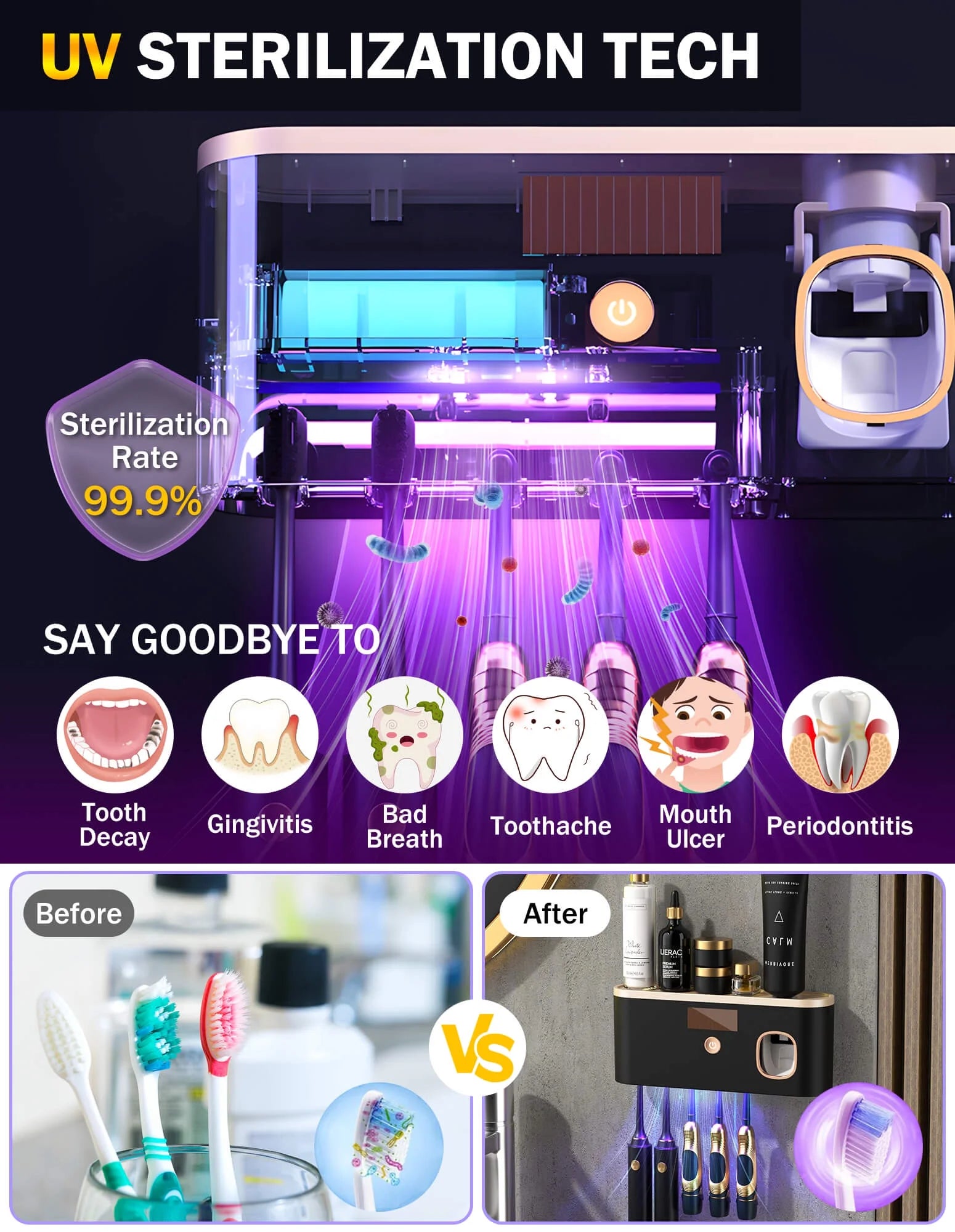 ClearBrush UV Sanitizing Set