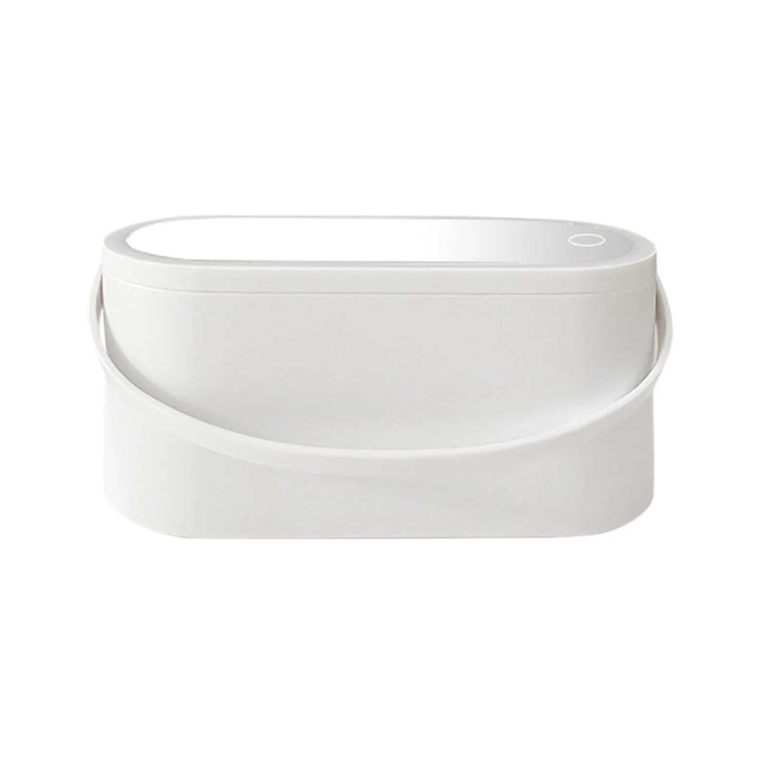 Portable Makeup Organizer with Mirror and LED Light Waterproof Cosmetic Storage Box Makeup Bag for Women and Girls