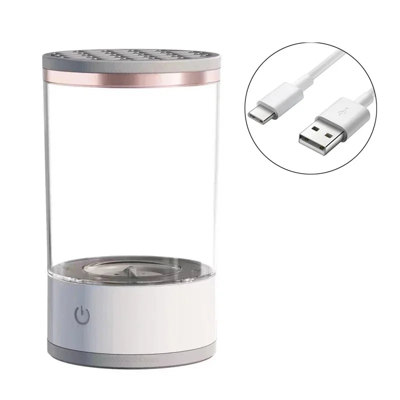 GlowSpin™ 3-in-1 Electric Makeup Brush Cleaner & Dryer – Portable & USB Powered
