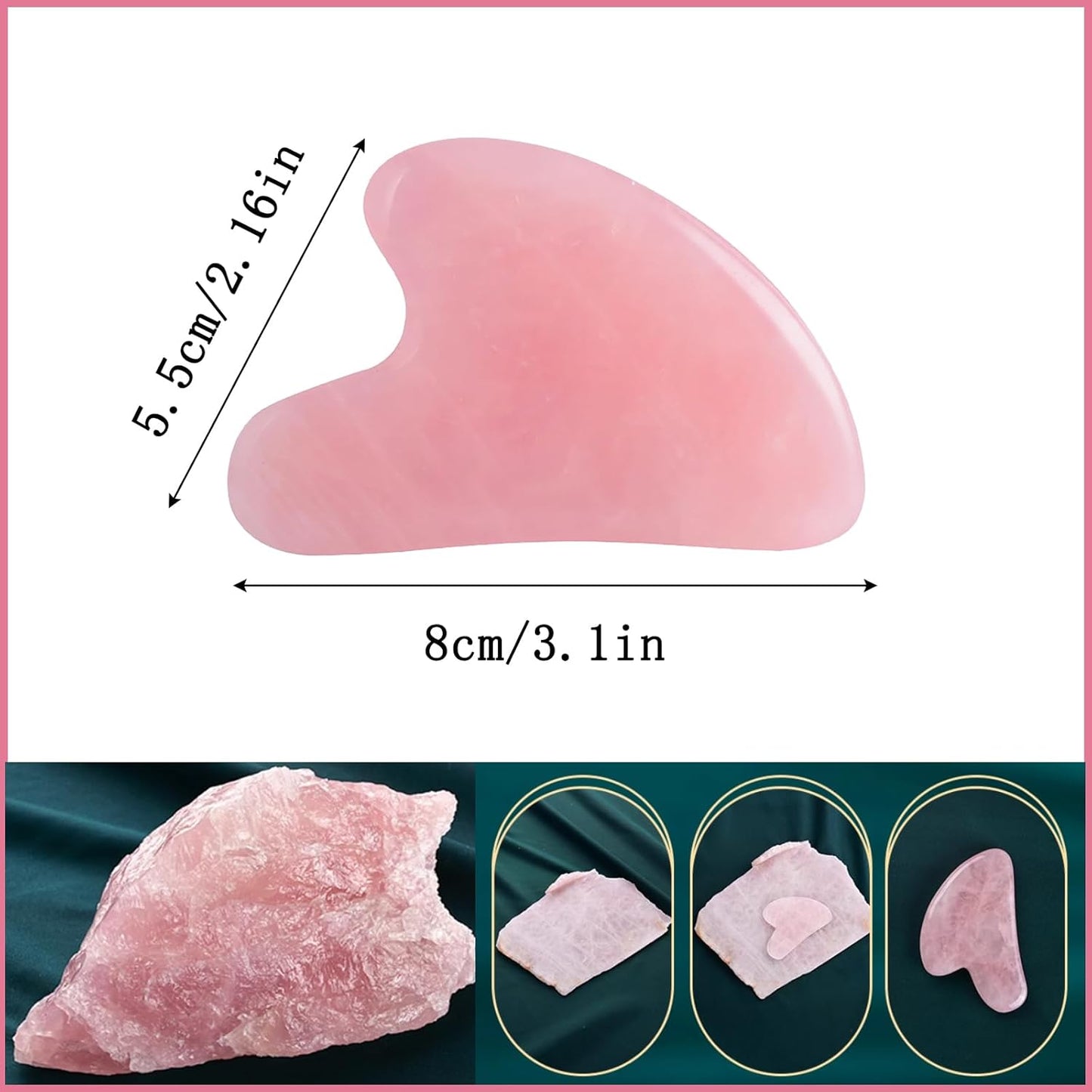 RoseGlow Gua Sha Massage Tool